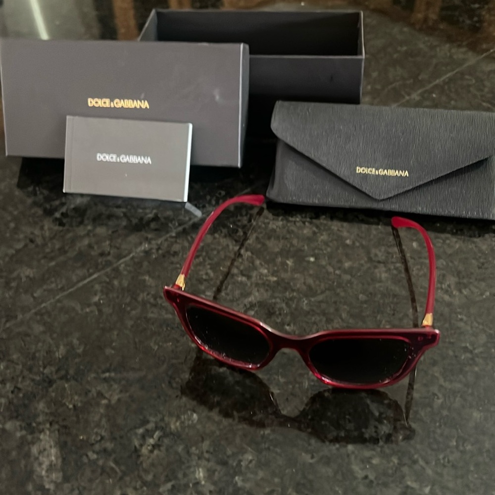 Dolce & Gabana Red Sunglasses